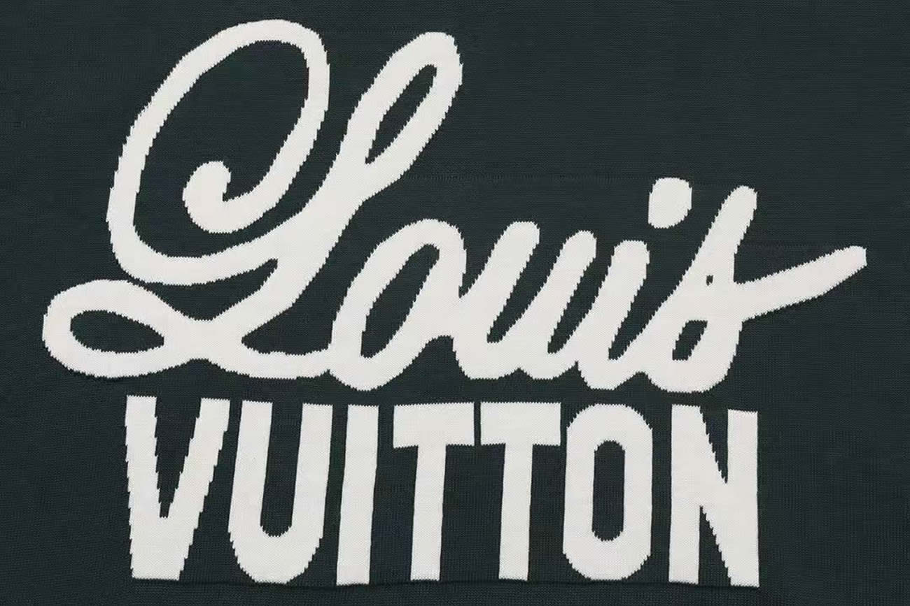 Louis Vuitton Green Polo T Shirt With White Embroidered (9) - www.newkick.vip